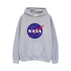 NASA Womens/Ladies Insignia Logo Hoodie - M, Heather Grey