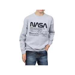 NASA Boys Space Shuttle Sweatshirt - 12-13 Years, Sports Grey