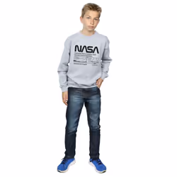NASA Boys Space Shuttle Sweatshirt - 12-13 Years, Sports Grey