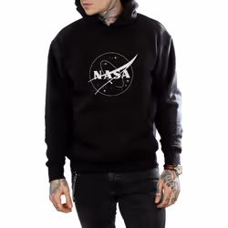 NASA Mens Insignia Logo Hoodie - S, Black