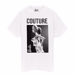 Barbie Womens/Ladies Couture T-Shirt - XXL, White