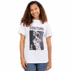 Barbie Womens/Ladies Couture T-Shirt - XXL, White