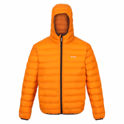 Regatta Mens Marizion Baffled Hooded Padded Jacket - S, Orange Pepper/Burnt Copper