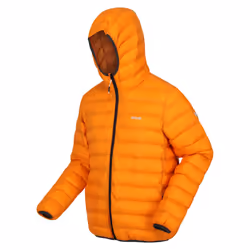 Regatta Mens Marizion Baffled Hooded Padded Jacket - S, Orange Pepper/Burnt Copper