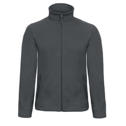 B&C Mens ID.501 Fleece Jacket - XS, Dark Grey