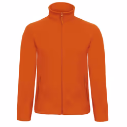B&C Mens ID.501 Fleece Jacket - XS, Pumpkin Orange