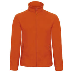 B&C Mens ID.501 Fleece Jacket - XS, Pumpkin Orange