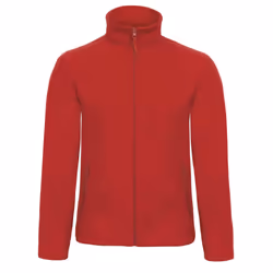 B&C Mens ID.501 Fleece Jacket - XS, Red