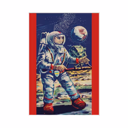 Pyramid International Moon & Astronaut Mounted Print