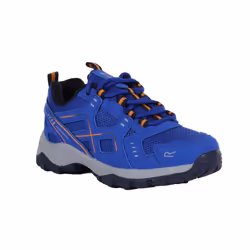 Regatta Childrens/Kids Vendeavour Walking Shoes - 9 UK Child, Strong Blue/Orange Pepper