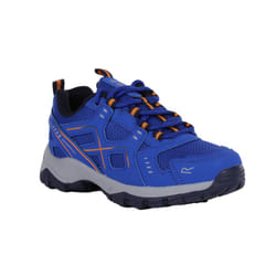 Regatta Childrens/Kids Vendeavour Walking Shoes - 9 UK Child, Strong Blue/Orange Pepper