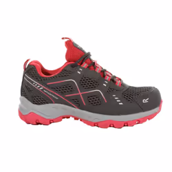 Regatta Childrens/Kids Vendeavour Walking Shoes - 12 UK Child, Granite/Pink Potion