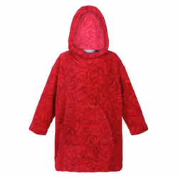 Regatta Childrens/Kids Cosy Zebra Print Poncho - 3-5 Years, Pink Potion