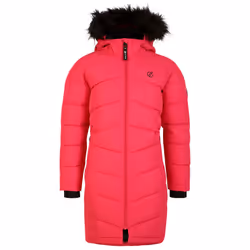 Dare 2B Girls Striking III Quilted Parka - 11-12 Years, Berry Pink