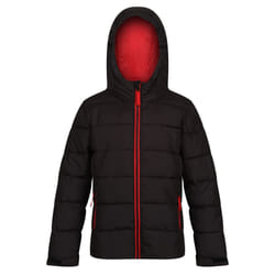 Regatta Childrens/Kids Thermal Padded Jacket - 3-4 Years, Black/Classic Red