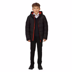 Regatta Childrens/Kids Thermal Padded Jacket - 9-10 Years, Black/Classic Red