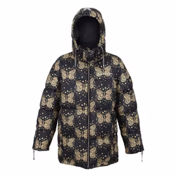 Regatta Womens/Ladies Christian Lacroix Gallican Messangers Print Baffled Padded Jacket - 18 UK, Black/Gold