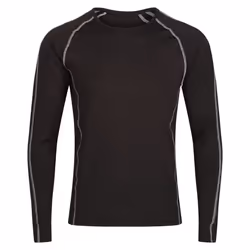 Regatta Mens Pro Long-Sleeved Base Layer Top - 3XL, Black