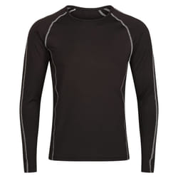 Regatta Mens Pro Long-Sleeved Base Layer Top - 3XL, Black