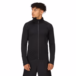 Regatta Mens Core Stretch Full Zip Midlayer - M, Black