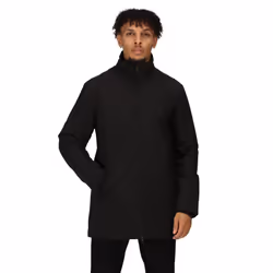 Regatta Mens Hampton Waterproof Jacket - XXL, Black