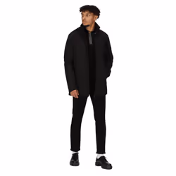 Regatta Mens Hampton Waterproof Jacket - XXL, Black