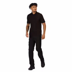 Regatta Mens Pro 65/35 Short-Sleeved Polo Shirt - 4XL, Black