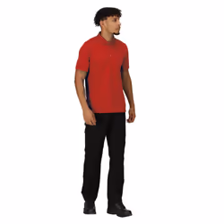 Regatta Mens Pro 65/35 Short-Sleeved Polo Shirt - M, Classic Red