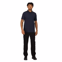 Regatta Mens Pro 65/35 Short-Sleeved Polo Shirt - 3XL, Navy