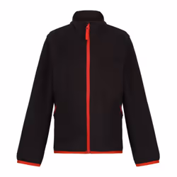 Regatta Childrens/Kids Microfleece Full Zip Fleece Jacket - 3-4 Years, Black