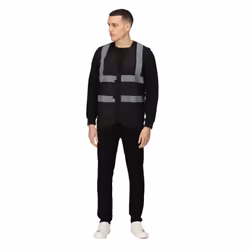 Regatta Unisex Adult Pro Identity Hi-Vis Vest - XL, Black