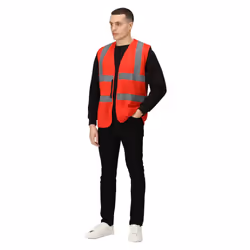 Regatta Unisex Adult Pro Identity Hi-Vis Vest - M, True Red