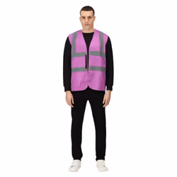 Regatta Unisex Adult Pro Identity Hi-Vis Vest - S, Purple
