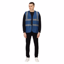Regatta Unisex Adult Pro Identity Hi-Vis Vest - S, Navy