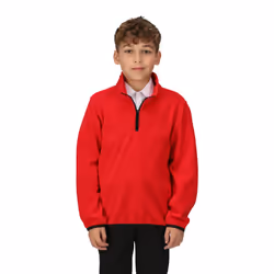 Regatta Childrens/Kids Microfleece Half Zip Fleece Jacket - 3-4 Years, Classic Red
