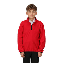Regatta Childrens/Kids Microfleece Half Zip Fleece Jacket - 3-4 Years, Classic Red