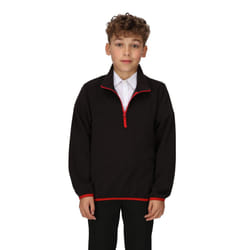 Regatta Childrens/Kids Microfleece Half Zip Fleece Jacket - 3-4 Years, Black