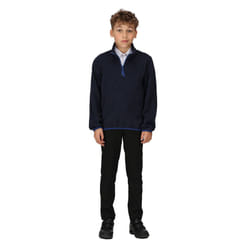 Regatta Childrens/Kids Microfleece Half Zip Fleece Jacket - 3-4 Years, Navy
