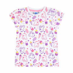 Peppa Pig Girls Short-Sleeved Pyjama Set