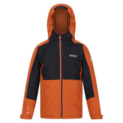 Regatta Childrens/Kids Beamz III Waterproof Jacket - 11-12 Years, Burnt Copper/Black