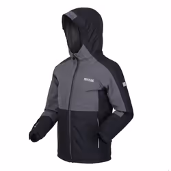 Regatta Childrens/Kids Beamz III Waterproof Jacket - 5-6 Years, Black/Seal Grey