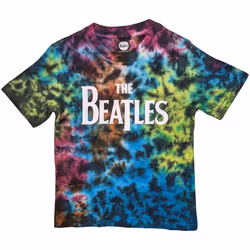 The Beatles Childrens/Kids Drop T Logo Dip Dye T-Shirt - 7-8 Years, Grey/Multicoloured
