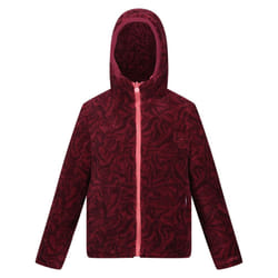 Regatta Childrens/Kids Kyrell Zebra Print Reversible Jacket - 5-6 Years, Mineral Red/Burgundy