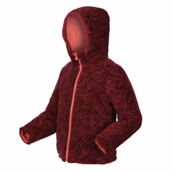 Regatta Childrens/Kids Kyrell Zebra Print Reversible Jacket - 5-6 Years, Mineral Red/Burgundy