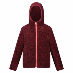 Regatta Childrens/Kids Kyrell Zebra Print Reversible Jacket - 11-12 Years, Mineral Red/Burgundy