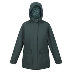 Regatta Womens/Ladies Brenlyn Zebra Print Waterproof Jacket - 12 UK, Darkest Spruce