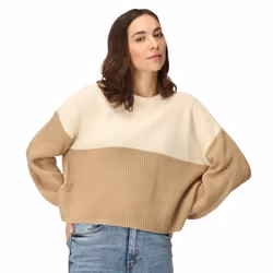 Regatta Womens/Ladies Kamaria Knitted Jumper - 20 UK, Light Vanilla/Barleycorn
