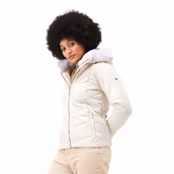 Regatta Womens/Ladies Wildrose Baffled Padded Hooded Jacket - 12 UK, Light Vanilla
