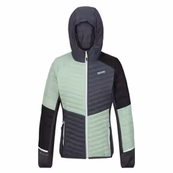 Regatta Womens/Ladies Trutton II Baffled Hooded Jacket - 16 UK, Quiet Green/Seal Grey