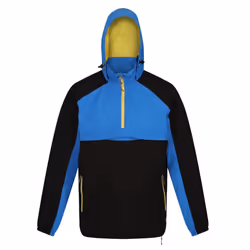 Regatta Mens Anorak Vintage Overhead Soft Shell Jacket - XL, Black/Strong Blue